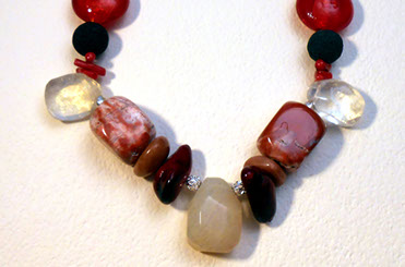 Slide show of Bronze Age Fantasy necklace by artist Susan Ray Euler.